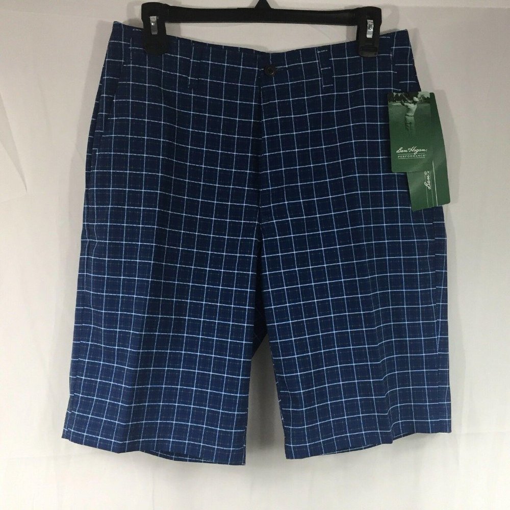 Ben Hogan Men's Size 30 Blue Plaid Golf  Shorts